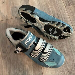 Forte Gray Cycling Shoes with Cleats